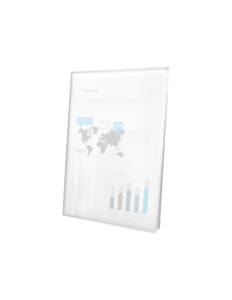 CARPETA ESCAPARATE 60 FUNDAS PP A4 TPTE.FROSTY