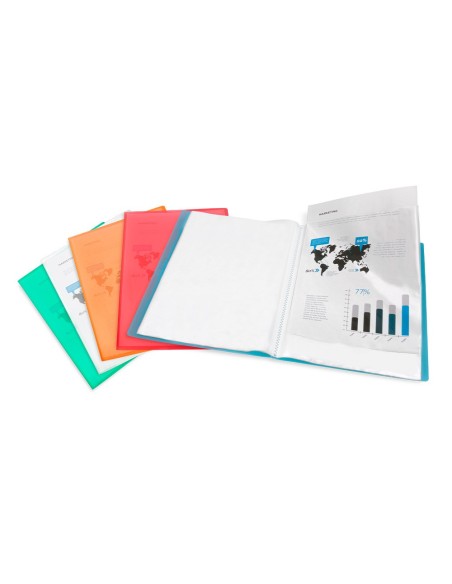 CARPETA ESCAPARATE 10 FUNDAS PP A4 NJ.FROSTY