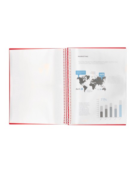 CARPETA ESCAPARATE C/ESP.30 FUNDAS PP A4 RJ.