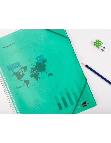 CARPETA ESCAPARATE C/ESP.30 FUNDAS PP A4 VE.