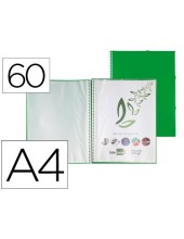 CARPETA ESCAPARATE C/ESP.60 FUNDAS PP A4 VE.