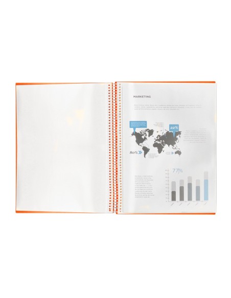 CARPETA ESCAPARATE C/ESP.60 FUNDAS PP A4 NJ.