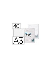 CARPETA  ESCAPARATE 40 FUNDAS PP. A3 TPTE.TRANSLUCIDO 2