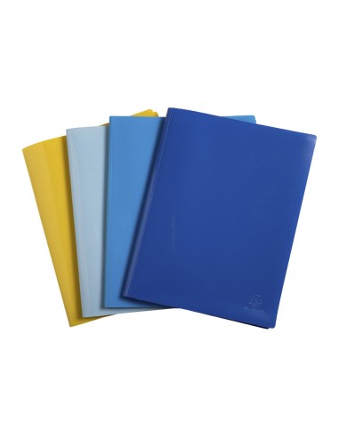 CARPETA EXACOMPTA ESCAPARATE 100 FUNDAS A4 RECICLADA PP. SURT.