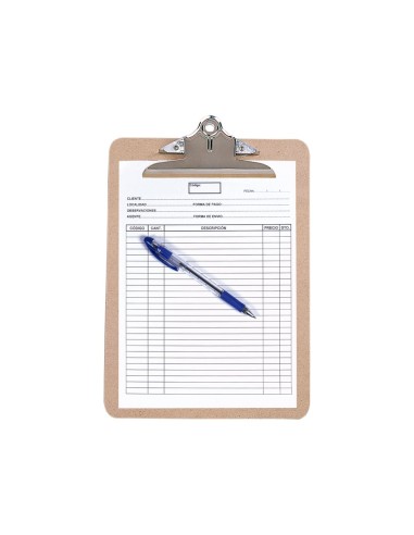 PORTANOTAS PINZA SUPERIOR Q-CON.MATERIAL EXTRADURO DIN A4