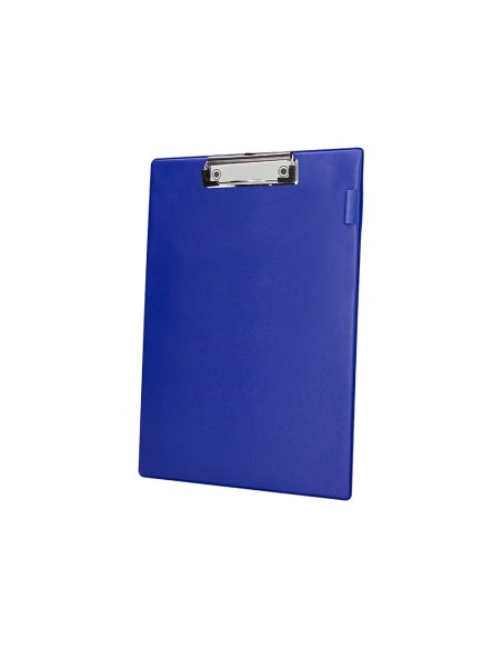 PORTANOTAS PINZA SUPERIOR Q-CONNECT MINICLIPS PVC DIN A4 AZUL KF01297