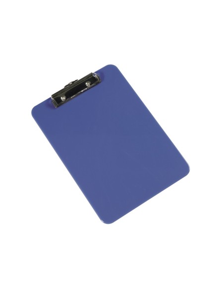 PORTANOTAS PINZA SUPERIOR Q-CONNECT PLASTICO DIN A4 AZUL 3 MM KF21625