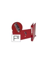 ARCH.LIDERPAPEL C.FORRADO FL.2 A 25 MM ROJO OLLAO Y TARJETERO 2