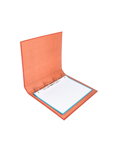 CARPETA 4 A 25 MM MIXTAS C.FORRADO CUERO FL.