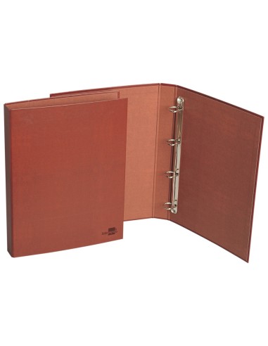 CARPETA 4 A 25 MM MIXTAS C.FORRADO CUERO FL.