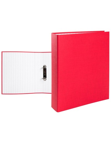 CARPETA 2 A 40 MM MIXTAS C.FORRADO PAPER FL.ROJA