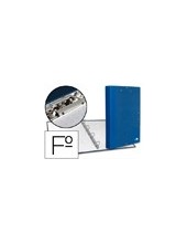 CARPETA 4 A 25 MM C.FORRADO FL.SOLAPAS MINICLIPS AZUL 2
