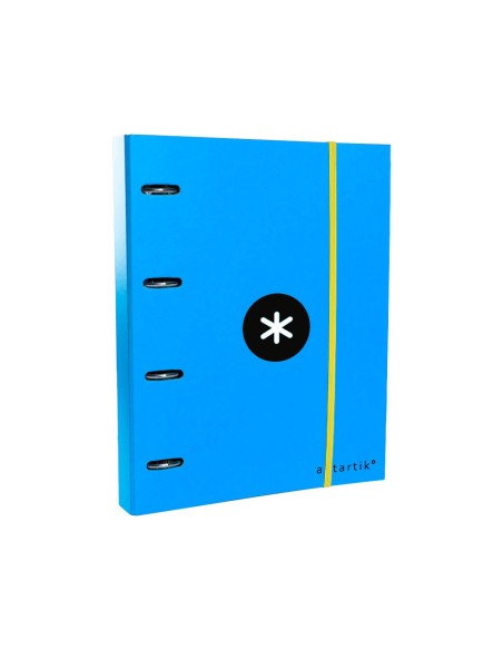 CARPETA RECAMBIO Y SOLAPA ANTARTIK A4 CUADRO 5MM FORR.4A.RED.40MM AZ.