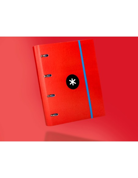 CARPETA RECAMBIO Y SOLAPA ANTARTIK A4 CUADRO 5MM FORR.4A.RED.40MM RJ.