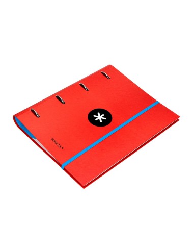 CARPETA RECAMBIO Y SOLAPA ANTARTIK A4 CUADRO 5MM FORR.4A.RED.40MM RJ.