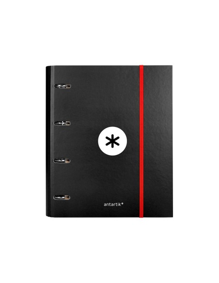CARPETA RECAMBIO Y SOLAPA ANTARTIK A4 CUADRO 5MM FORR.4A.RED.40MM NG.