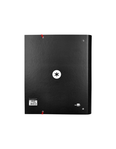 CARPETA RECAMBIO Y SOLAPA ANTARTIK A4 CUADRO 5MM FORR.4A.RED.40MM NG.