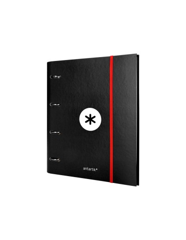 CARPETA RECAMBIO Y SOLAPA ANTARTIK A4 CUADRO 5MM FORR.4A.RED.40MM NG.