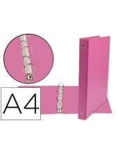 CARPETA 4A.25 MM MIXTAS LIDERPAPEL A4 CARTON FORRADO PVC FUCSIA KA02