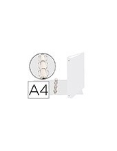 CARPETA 4A.30MM REDONDAS EXACOMPTA A4 CARTON FORRADO BLANCO 51378E 2