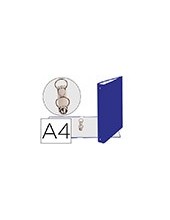CARPETA 2A.30MM REDONDAS EXACOMPTA DIN A4 CARTON FORRADO AZUL 54372E 2