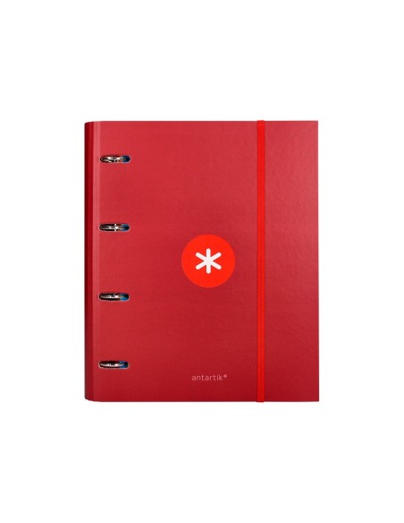 CARPETA RECAMBIO  ANTARTIK A4 5MM FORRADA 4AN.REDONDAS 40MM FRAMBUESA