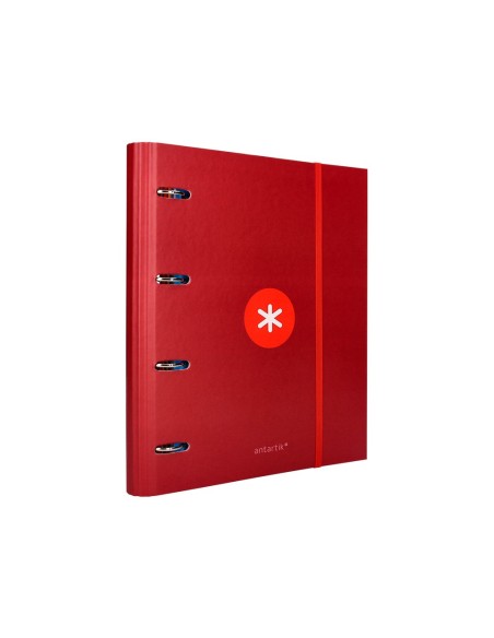 CARPETA RECAMBIO  ANTARTIK A4 5MM FORRADA 4AN.REDONDAS 40MM FRAMBUESA