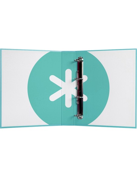CARPETA 4 ANILLAS 40MM MIXTAS ANTARTIK A4 FORRADA MENTA