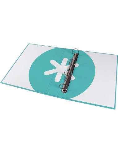 CARPETA 4 ANILLAS 40MM MIXTAS ANTARTIK A4 FORRADA MENTA