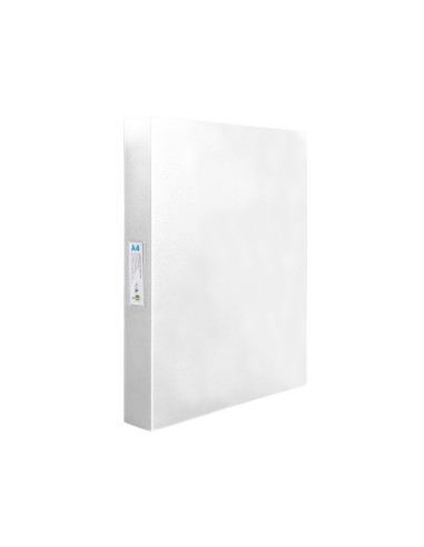 CARPETA 4 ANILLAS 25MM MIXTAS PP. A4 TRANSPARENTE