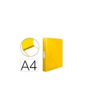 CARPETA 4 ANILLAS 25MM MIXTAS PP. A4 AM. FLUOR OPACO 2