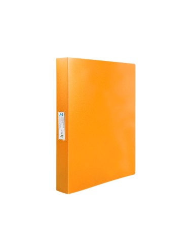 CARPETA 4 ANILLAS 25MM MIXTAS PP. A4 NJ. FLUOR OPACO