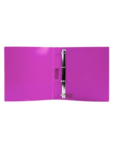 CARPETA 4 ANILLAS 25MM MIXTAS PP. A4 LAVANDA OPACO