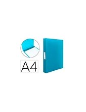 CARPETA 4 ANILLAS 25MM MIXTAS PP. A4 CEL. OPACO 2