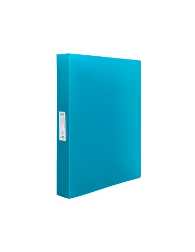 CARPETA 4 ANILLAS 25MM MIXTAS PP. A4 CEL. OPACO