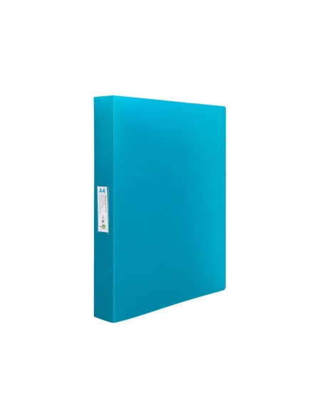 CARPETA 4 ANILLAS 25MM MIXTAS PP. A4 CEL. OPACO