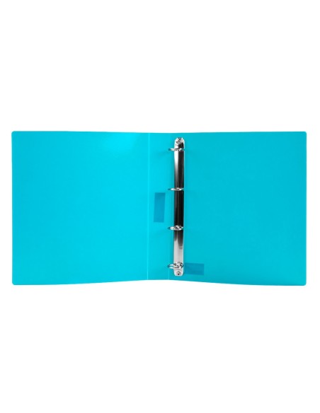 CARPETA 4 ANILLAS 25MM MIXTAS PP. A4 CEL. OPACO