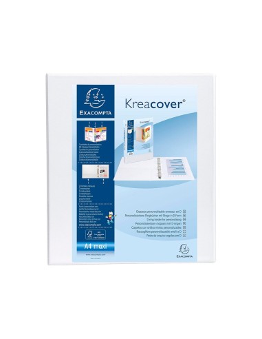 CARPETA EXACOMPTA 2 ANILLAS 40MM A4+ CARTON FORRADO PP. PERSO.3 BOL.