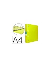 CARPETA LIDERPAPEL 4AN.MIXTAS 40MM PP.A4 AM. FLUOR OPACO 2