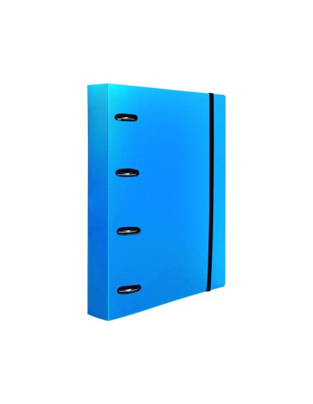 CARPETA RECAMBIO  A4 5MM 100H. 80G PP. 4AN.40MM AZ. TRANSLUCIDO