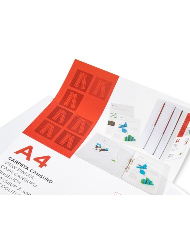 CARPETA CANGURO 2 A 16 MM PLASTICO DIN A4 BLANCO