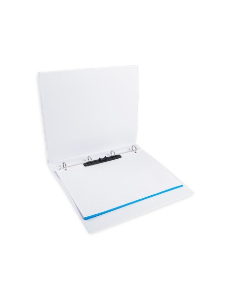 CARPETA CANGURO 4 A 16 MM PLASTICO DIN A4 BLANCO