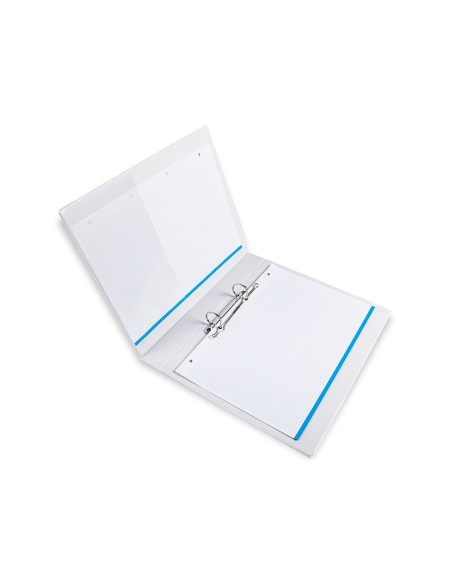 CARPETA CANGURO 2 A 25 MM PLASTICO DIN A4 BLANCO