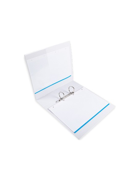 CARPETA CANGURO 2 A 55 MM PLASTICO DIN A4 BLANCO