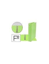 CARPETA LIDERPAPEL 4A 40 MM REDONDAS PLASTICO FL.COL.VER. PISTACHO 2
