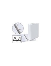CARPETA CANGURO 4 ANILLAS MIXTAS 40MM ESSELTE A4 PLASTICO BLANCA 1460 2