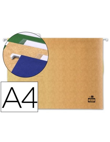 CARPETA COLGANTE A4 VISOR SUP. LIDERPAPEL KRAFT