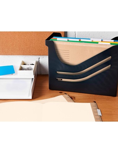 CARPETA COLGANTE FL+ VISOR SUP. LIDERPAPEL KRAFT