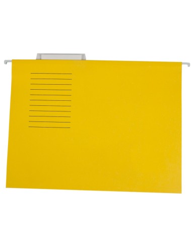 CARPETA COLGANTE A4 VISOR SUP. LIDERPAPEL AMARILLO