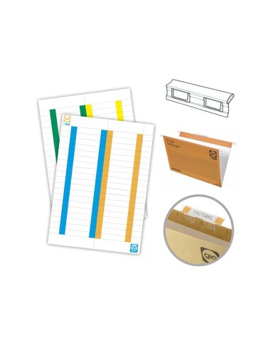 ETIQUETAS PAPEL GIO 400022782 TIRA VISORES 350UD.